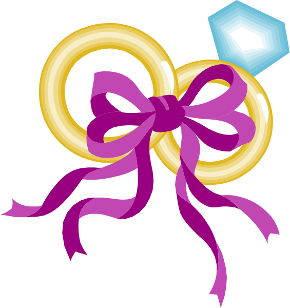 The image shows a purple bow with two loops tied around it on top of what appears to be an object that resembles a blue gemstone-like decoration against a black background.