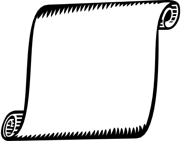 The black and white cartoon shows a blank piece of paper with an abstract design on it that resembles waves or lines in motion at its bottom right corner.