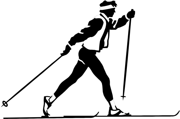 The black and white silhouette of a person standing on top of another figure that appears to be lying down with their arms outstretched in front of them against an indistinct background.
