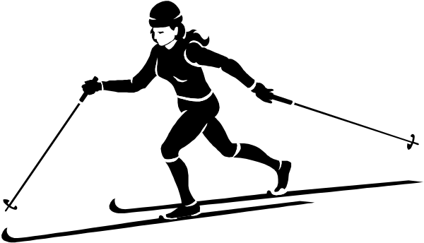 The image shows a black silhouette of an animal that appears to be a dog against a white background with no other discernible details visible in this small clip-art format.