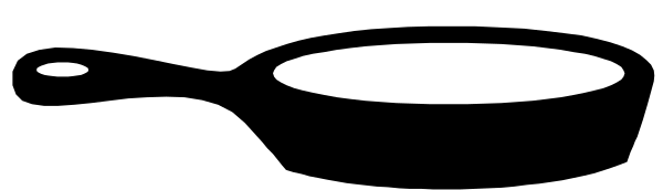The image shows a black circle on top of another smaller white circle against an indistinct background with no other discernible details visible in this small clip-art format.