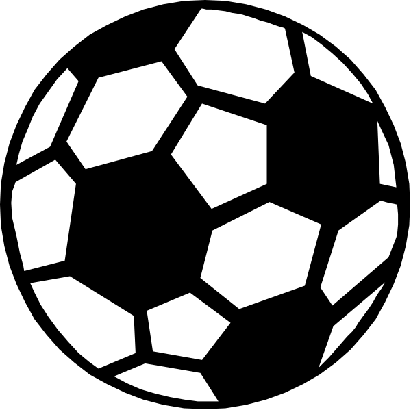 The black and white silhouette of a soccer ball with lines representing stitching on it next to an iconic image of a globe in front of which is placed another smaller sphere that resembles a planet, suggesting themes related to sports and globalization or international play.