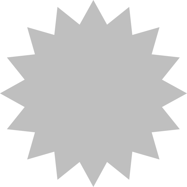 The image shows a white starburst with no additional details visible within it against an indistinct background.