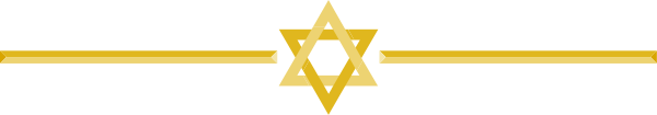 The image shows a gray background with two yellow lines on either side of what appears to be an emblem resembling a Star of David in between them.