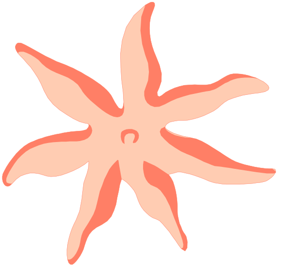 The image shows a red octopus with eight tentacles against a black background.