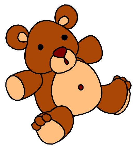 The image shows a cartoon teddy bear sitting on its stomach with an exaggeratedly large belly button that has been licked by someone's tongue.