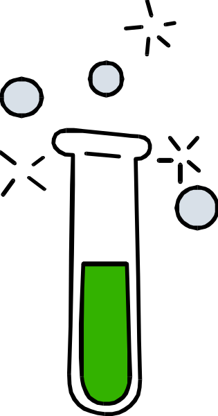 The image shows a black and white illustration of two pills with green caps on top of each other against a gray background.