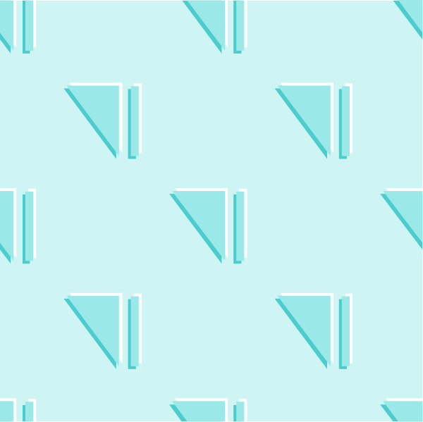The image shows a pattern of blue triangles on a white background with no other discernible elements present.