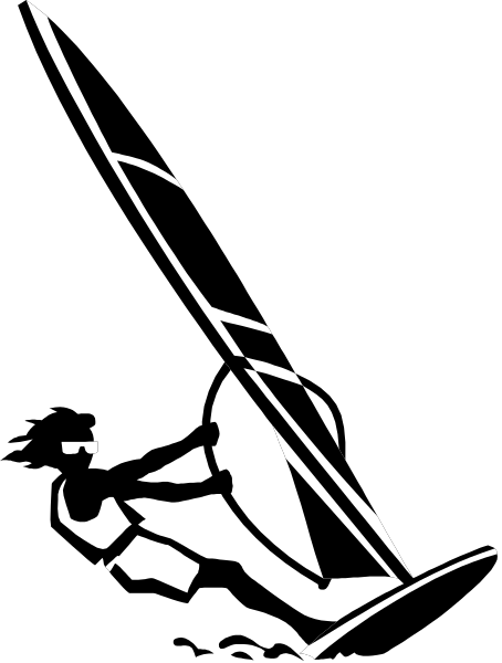 The black and white silhouette of a person with an umbrella standing on top of what appears to be a building in front of another similar structure.