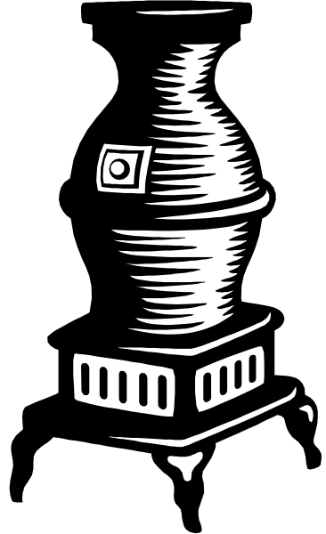 The black and white illustration shows a whimsical scene with two distinct halves: on top is an ice cream cone-shaped object that resembles a castle turret; below it sits another half, which appears to be a lamp post in profile view.