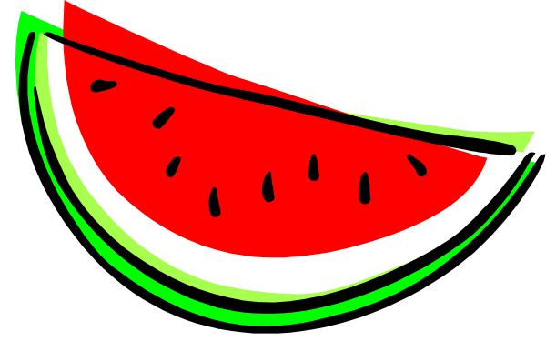 The image shows a watermelon slice with seeds on it against a black background.