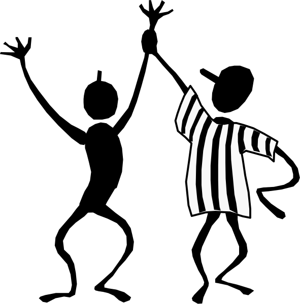 The black and white silhouette of a zebra standing on its hind legs with front hooves raised as if it's waving at someone in an unidentified location.