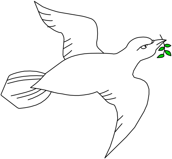 The black and white illustration shows a bird with outstretched wings flying over an arrow that is pointing downward to its tail feathers.