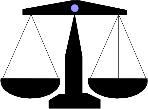 The image shows a simple black and white graphic with two rectangles of different sizes placed next to each other on what appears to be a gray background.