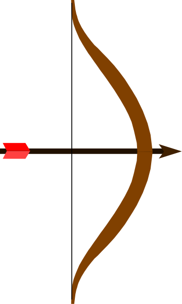 The image shows a black arrow pointing to an object that appears blurred due to motion on what looks like a gray background with some indistinct shapes around it.