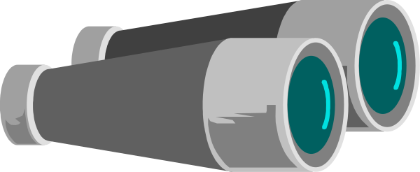 The image shows a collection of three telescopes with blue lenses pointed towards different directions against an indistinct background.