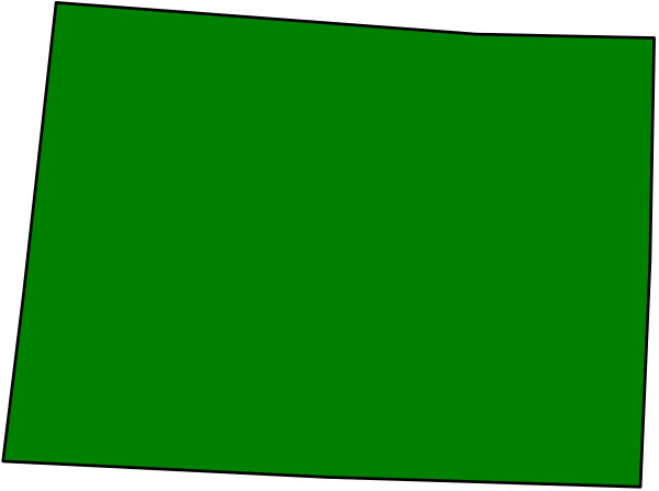 The image shows a green rectangle with black lines forming an abstract shape against a gray background.