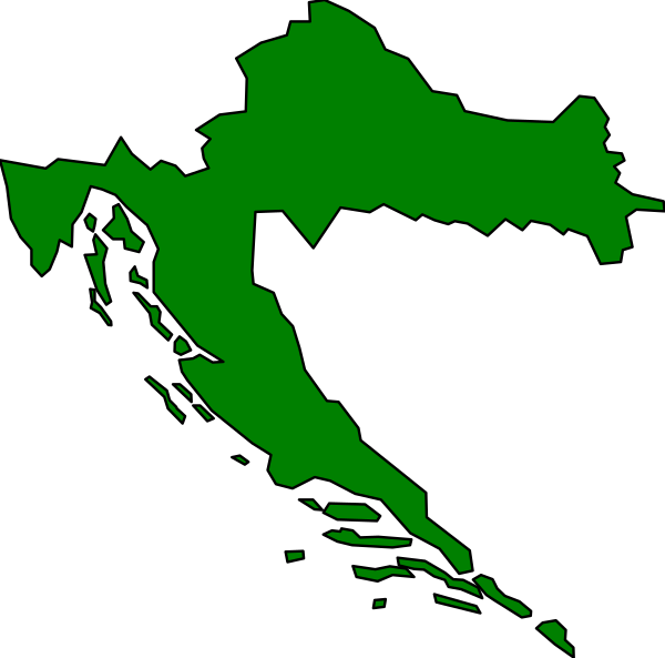 The image shows a black background with green lines that form an abstract shape resembling a stylized map of California on its side.