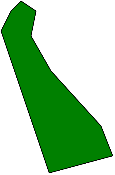 The image shows a green hand holding up an object that resembles a stylized map of North America with Canada highlighted in red.