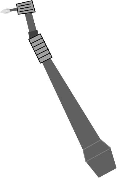 The image shows a black and white illustration of an escalator with steps leading up to it on either side.