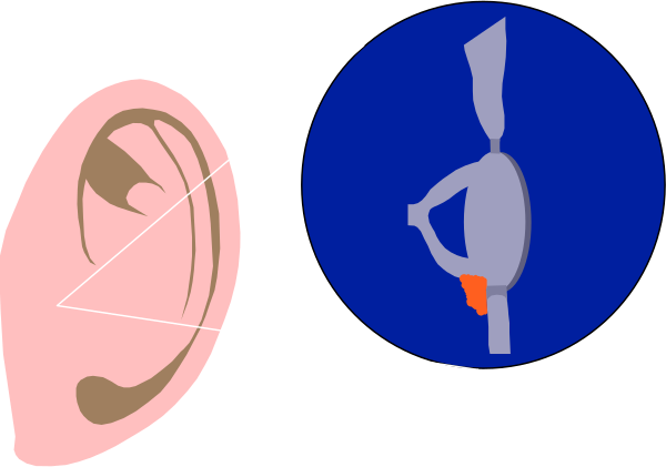 The image shows a cartoon of two characters: an alien with large eyes on its head looking at another character who is holding up their hand in front of them as if to block something out from view; there's also a small pink heart floating above one of the aliens, and they are standing against what appears to be a black background.