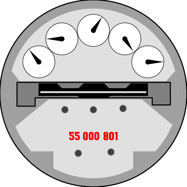 The image shows a closeup of an odometer with numbers indicating mileage on it, set against two different backgrounds: one is black, showing only the needle pointing to 560081; and another has additional text that reads "560081" in red. There are also three small circular objects resembling clock faces at various positions around a central circle with numbers on it. The style of image appears to be digitally altered or created, as the odometer is superimposed onto two different backgrounds without context for their purpose within those