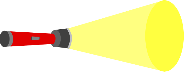 The image shows a black and white illustration of two red lights with yellow outlines on either side of what appears to be an object in between them that is also outlined in yellow but filled in grayish-white, suggesting it might represent something like a light bulb or illuminated area within the context of this scene. The background consists of darker shades and there are no other objects, people, animals, actions, or settings visible from what I can see here.