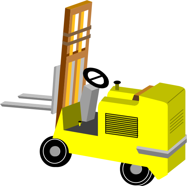 The image shows a yellow cart with various items on it parked next to an open umbrella that is attached to two poles in front of what appears to be a building structure.