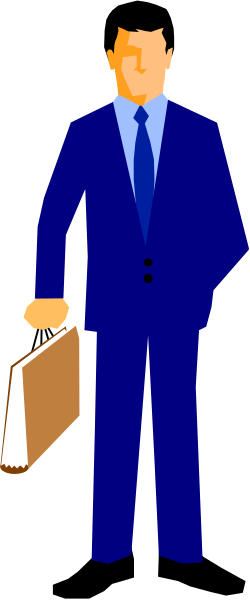 The image shows a man standing against an open door with his hands clasped together; he is wearing a suit jacket over what appears to be a blue shirt.