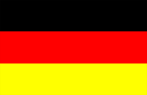 The flag of germany with a pixelated effect on it.