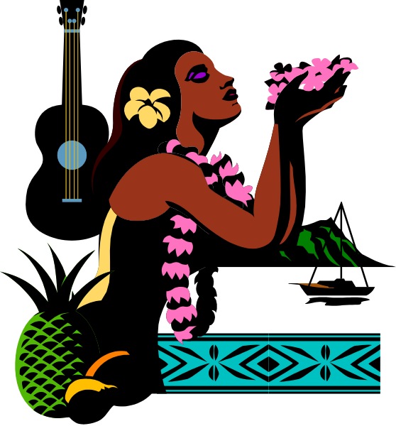 The image shows a black background with various shapes scattered across it; there's no text present within this small clip-art graphic.