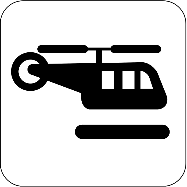 The black background of a computer screen with an icon on it that resembles a house key.