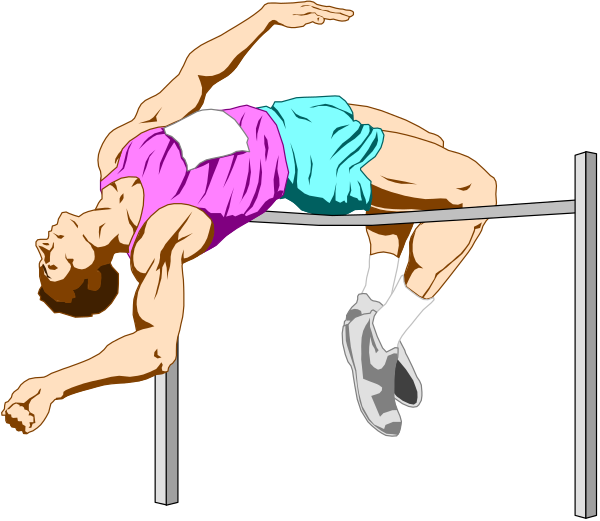 The black and white illustration shows a male athlete performing an overhead squat on weightlifting platform with barbell above his head in gymnasium environment.
