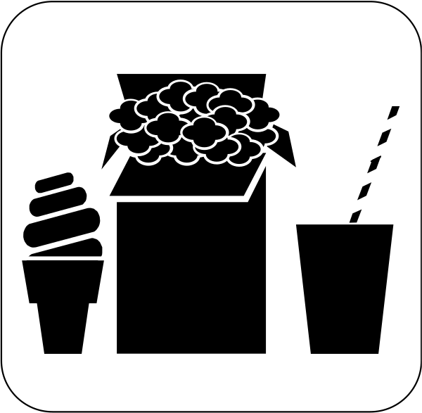 The black and white image shows a cloud of smoke rising from an unseen source on what appears to be a dark background with no other discernible features visible in this small clip-art format.