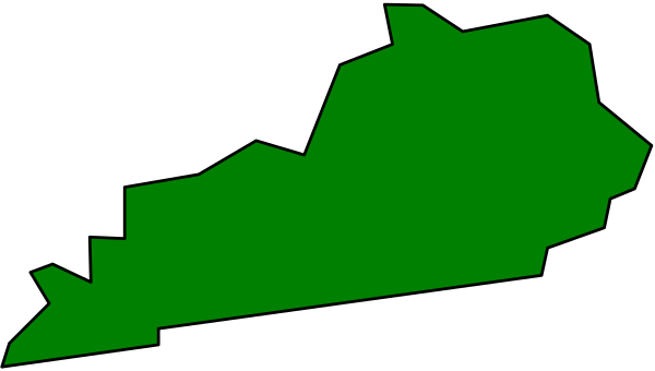 The image shows a stylized map of Virginia with green areas representing landmasses on top of an abstract background that resembles water in shades of blue-gray.