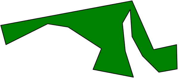 The image shows a green abstract design with jagged lines on top of each other against a grey background.