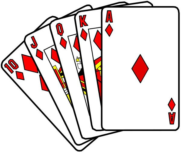 The image shows a collection of playing cards with spades on them arranged to resemble an ace high poker hand: Ace (A), King (K) of Spades, Queen (Q) of Hearts and two Jacks (J).