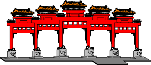 The image shows a row of red Japanese lanterns on poles with black bases against an indistinct background.