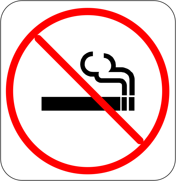 The image shows a red circle with a diagonal line through it on top of another smaller black circle that has an exclamation mark inside it next to two signs indicating prohibition in different languages.