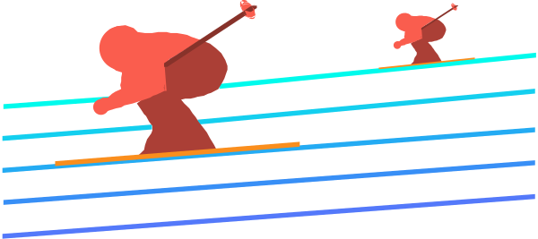 The image shows a person playing an instrument with multiple strings that has been altered to create rainbow lines across it while another figure appears in silhouette behind them.