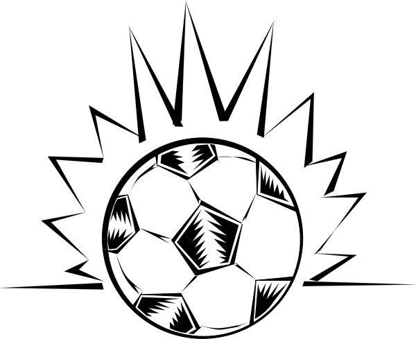 The image shows two soccer balls with a black background; there's no text present.