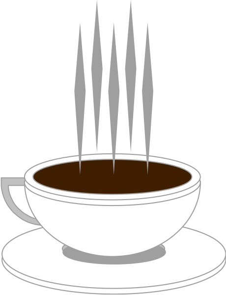 The black and white illustration shows a coffee cup with three candles on top of it placed next to an open book that has two pages facing outwardly.