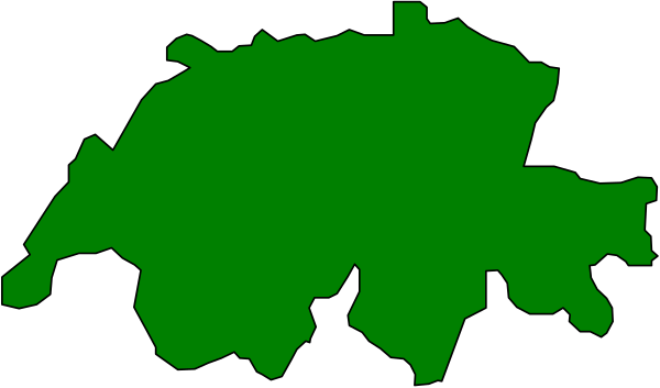 The image shows a green map of an area with various regions outlined by black lines against a gray background.