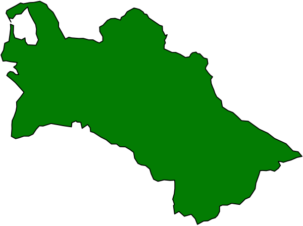 The image shows a stylized map with green areas representing countries within Europe.
