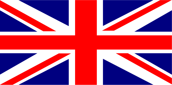 The flag of England with a red cross on it flying over water.
