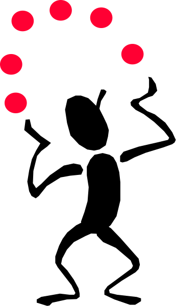 The image shows a black and white photo of an object with red dots on it against a gray background.