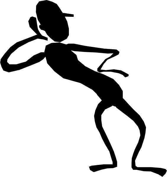 The image shows a simple black and white line drawing of three vertical rectangles with varying heights against an untextured background.