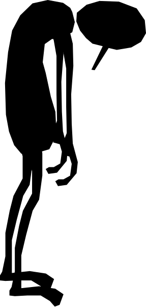 The image shows a black and white pixelated representation of two vertical lines with varying shades from dark to light gray on either side against an even lighter background.