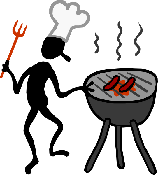 The image shows a black background with red devil horns on either side of what appears to be an evil face at the top center. Below this figure is a pitchfork in the middle right corner pointing downwards, and there's a small amount of text that reads "69" near it.