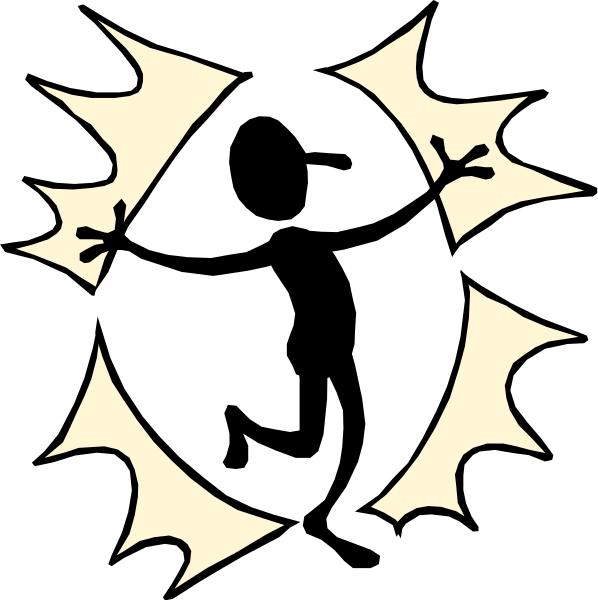 The image shows a black silhouette of an Easter egg with wings on either side against a white background.